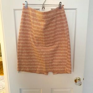 Loft Pattern Pencil Skirt Size 12